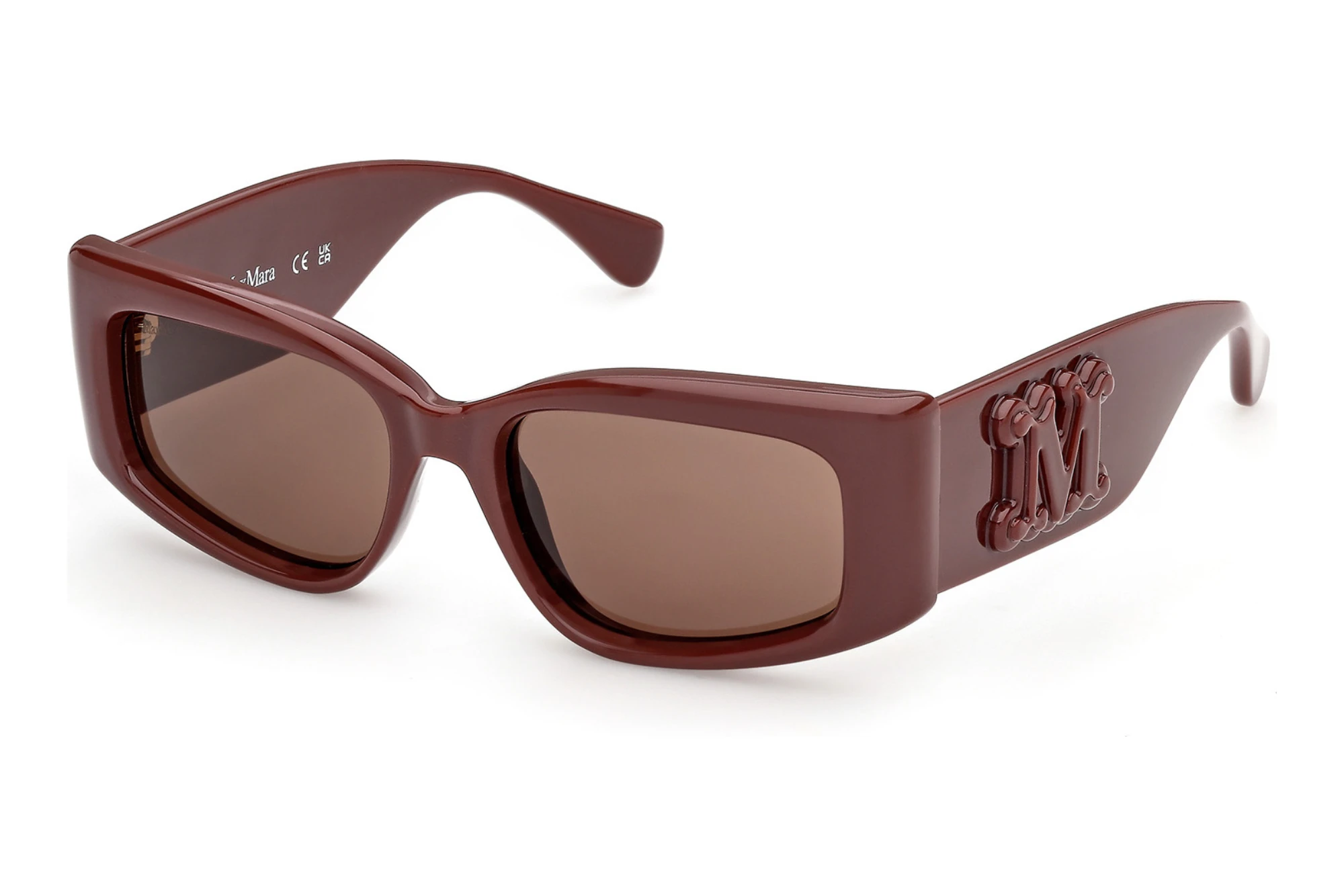 Max Mara MM0209 74E braunGlänzend Dunkel Pink Max Mara MM0209 74E braunGlänzend Dunkel Pink