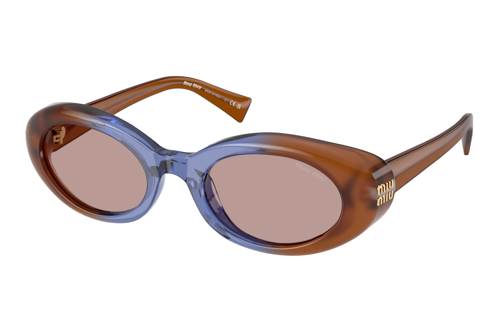Miu Miu MU B09S 22R20I Light Purple BrownOpal Brown/Blue/Opal Brown Miu Miu MU B09S 22R20I Light Purple BrownOpal Brown/Blue/Opal Brown