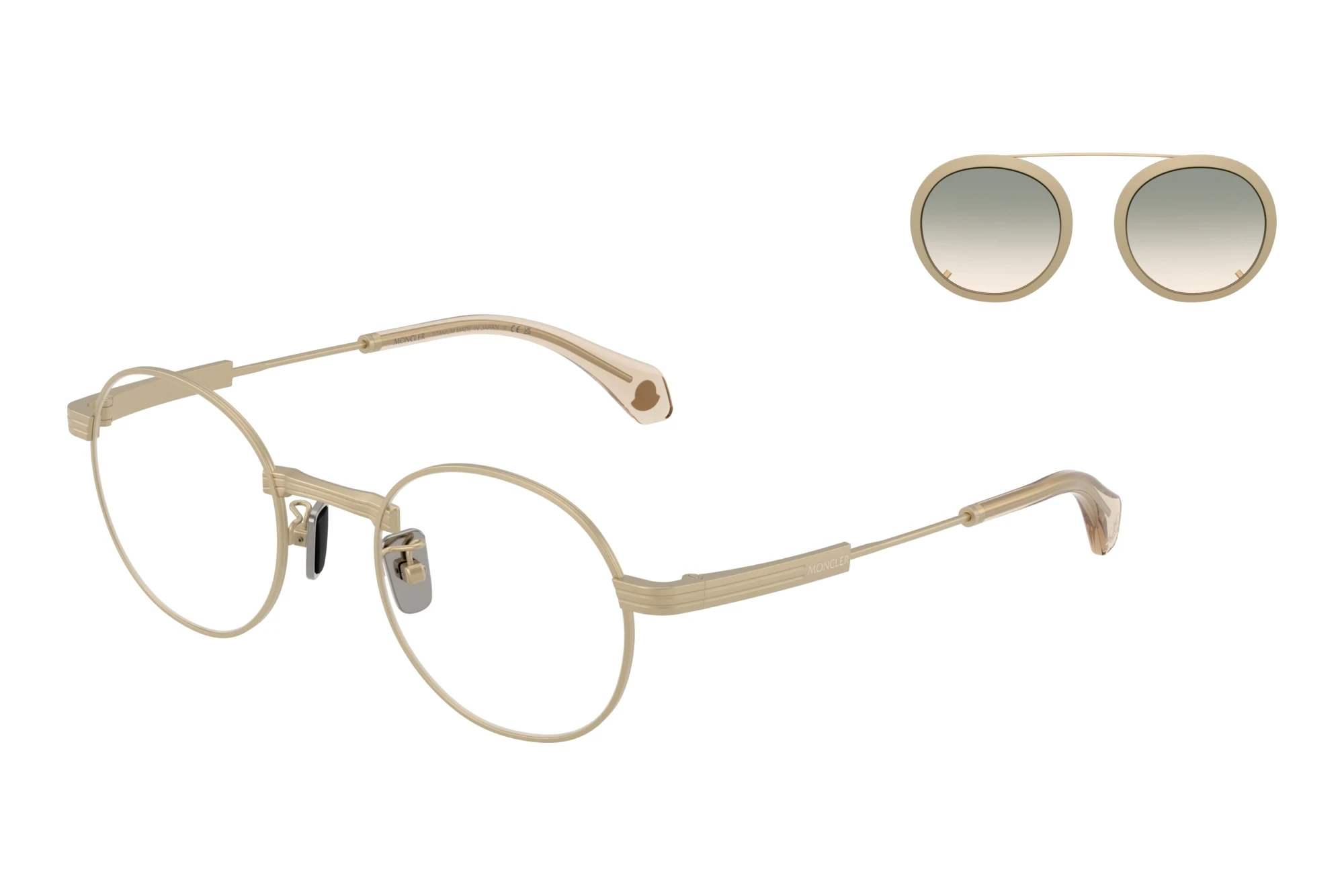 Moncler ME4015T 10242C Gradient BrownMatte Pale Gold Moncler ME4015T 10242C Gradient BrownMatte Pale Gold