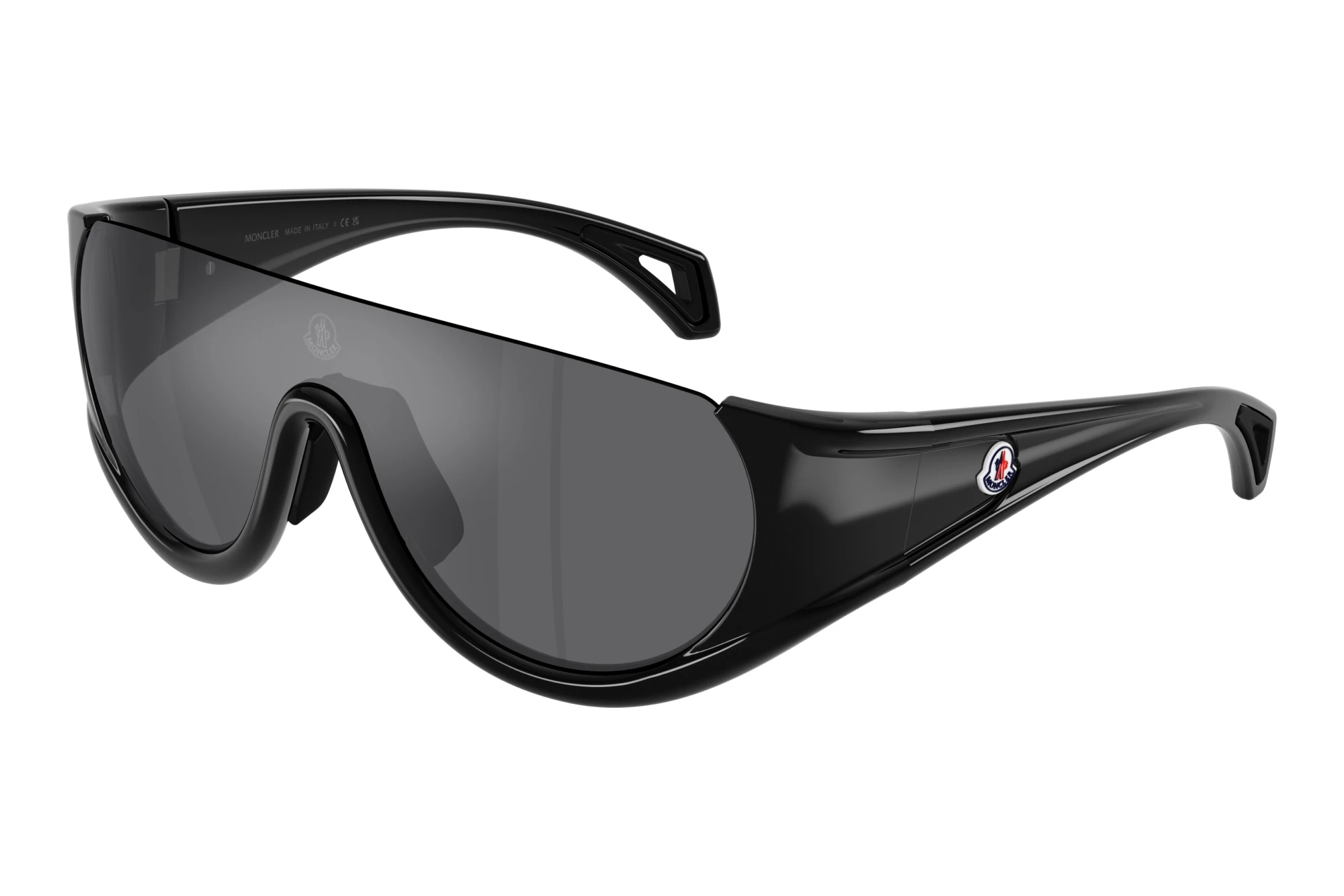 Moncler ME8022 50016G Dark Grey Mirror SilverShiny Black Moncler ME8022 50016G Dark Grey Mirror SilverShiny Black