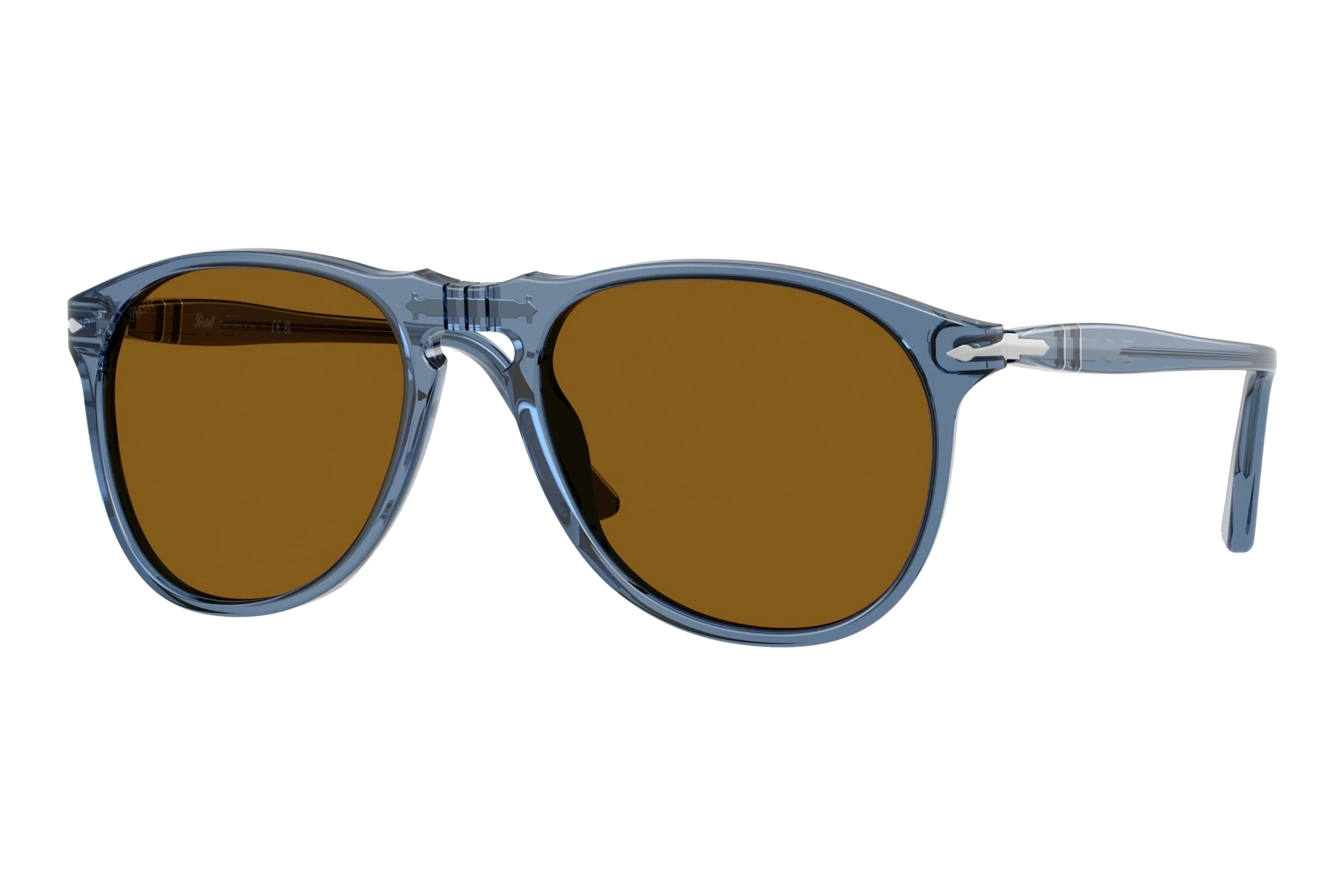 Persol PO9649S 121833 Crystal BrownTransparent Navy Persol PO9649S 121833 Crystal BrownTransparent Navy