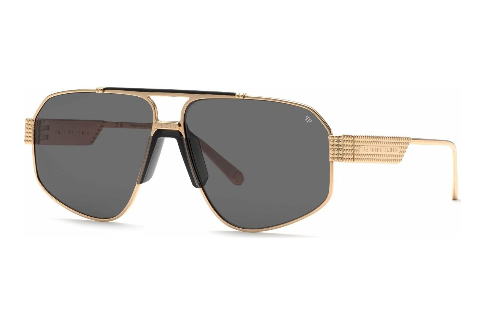 Philipp Plein SPP106M 0302 SMOKEROSE GOLD WITH SEMI MATT BLACK PARTS Philipp Plein SPP106M 0302 SMOKEROSE GOLD WITH SEMI MATT BLACK PARTS