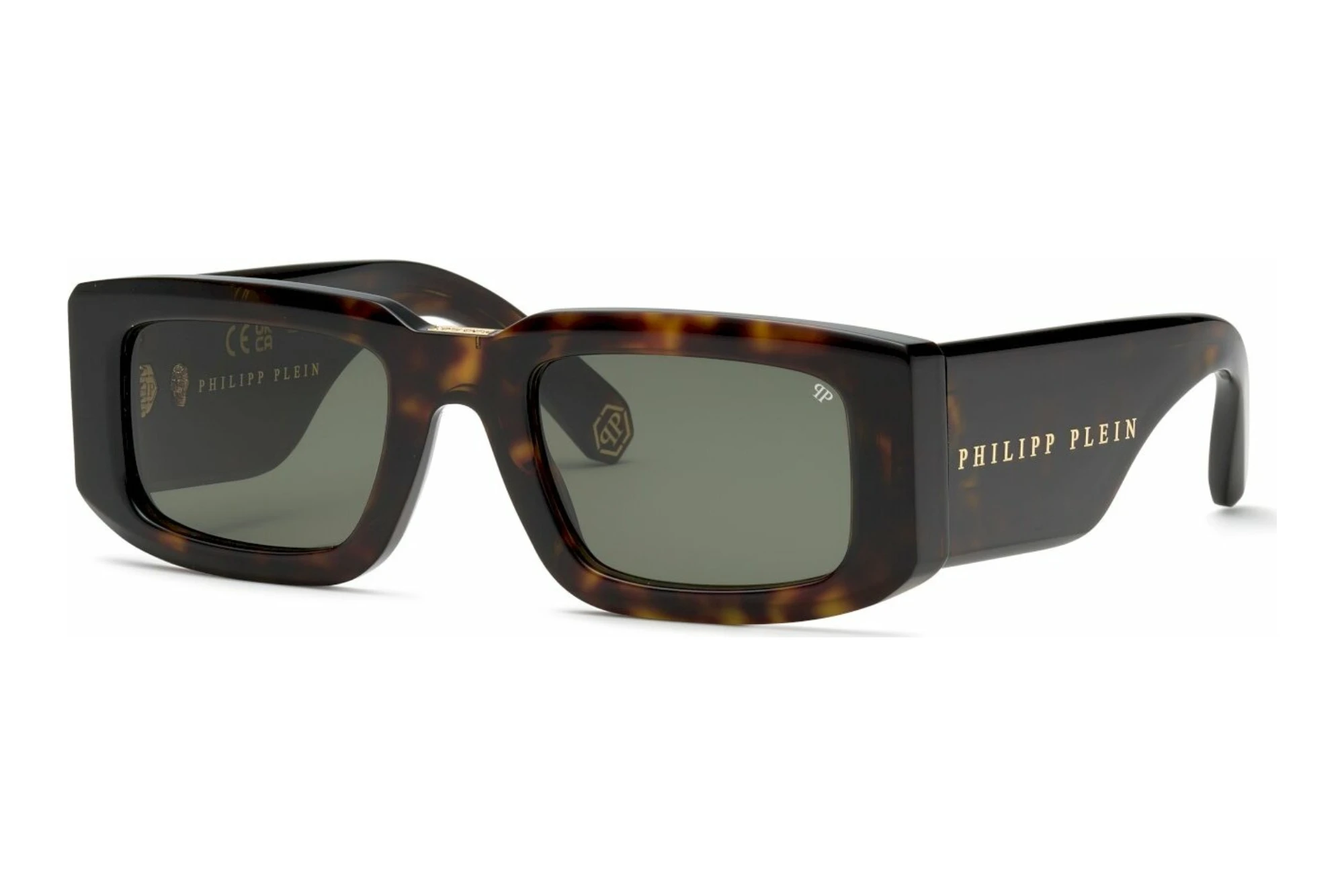 Philipp Plein SPP149V 0722 GREENSHINY DARK HAVANA Philipp Plein SPP149V 0722 GREENSHINY DARK HAVANA