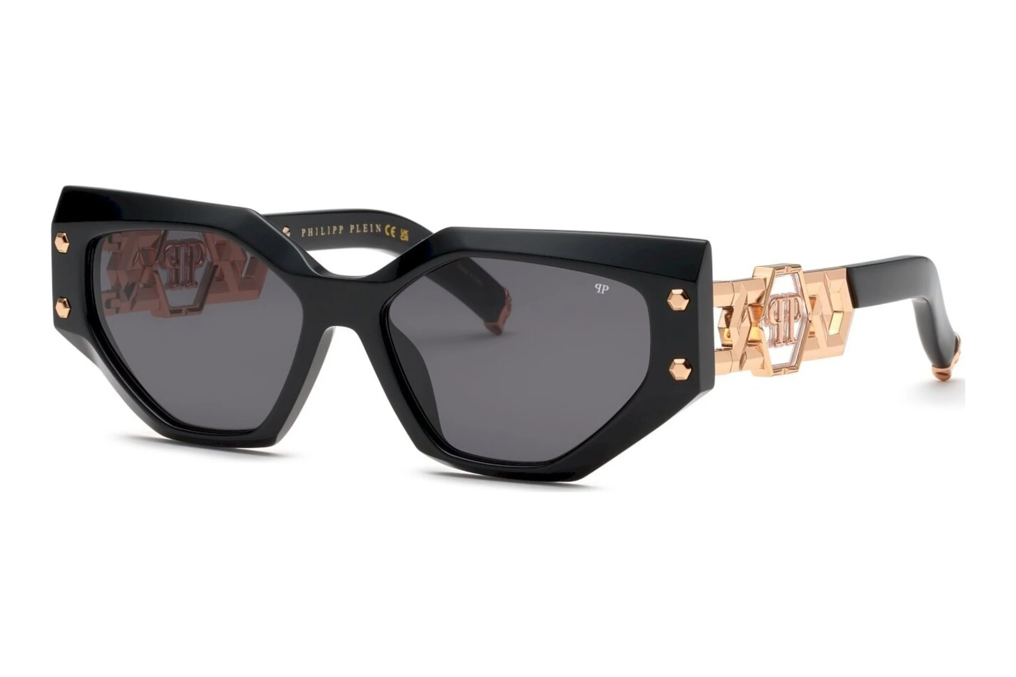 Philipp Plein SPP174S 0700 SMOKESHINY BLACK Philipp Plein SPP174S 0700 SMOKESHINY BLACK