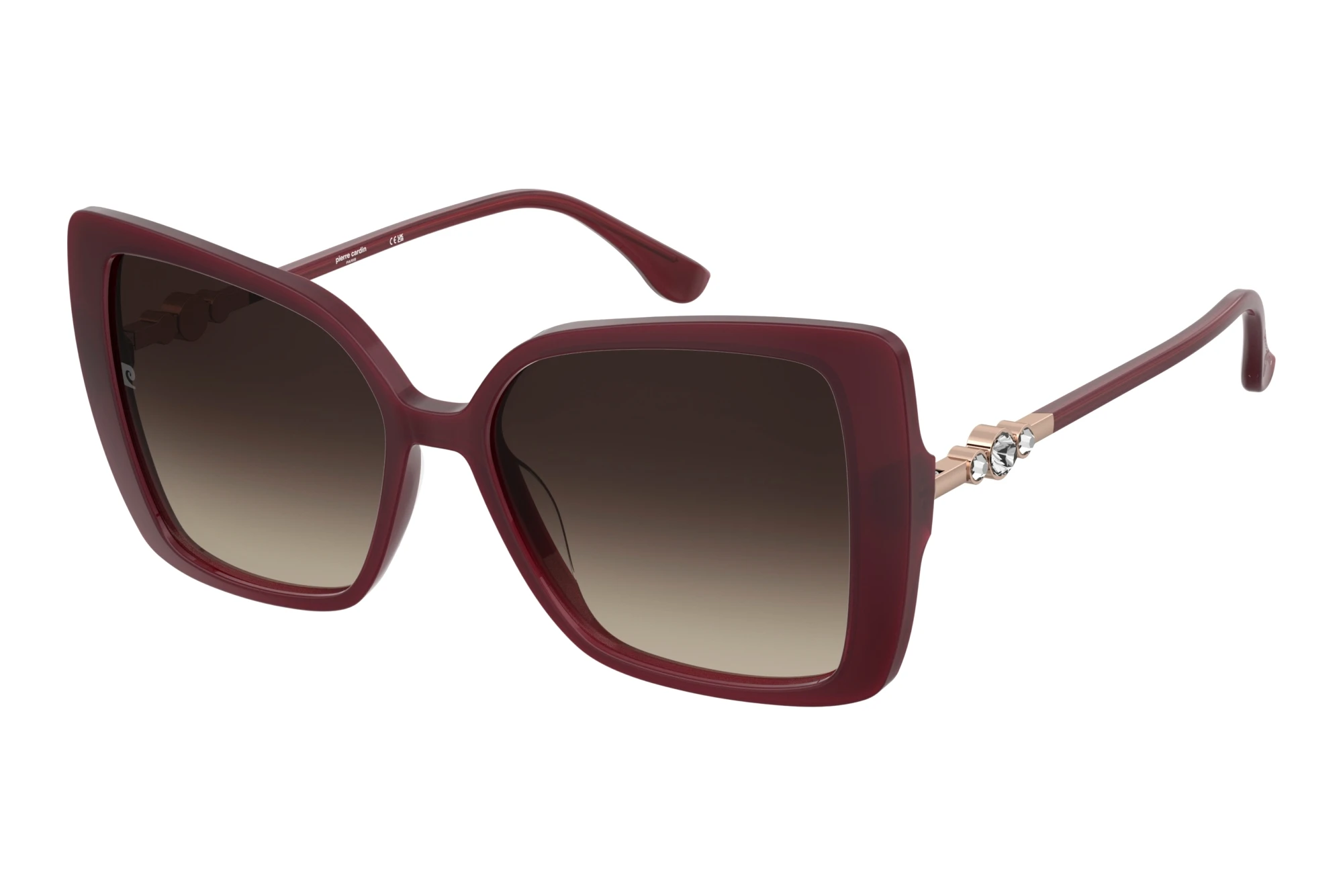 Pierre Cardin P.C. 8553/S LHF/HA BROWN SHADEDBURGUNDY 2 Pierre Cardin P.C. 8553/S LHF/HA BROWN SHADEDBURGUNDY 2