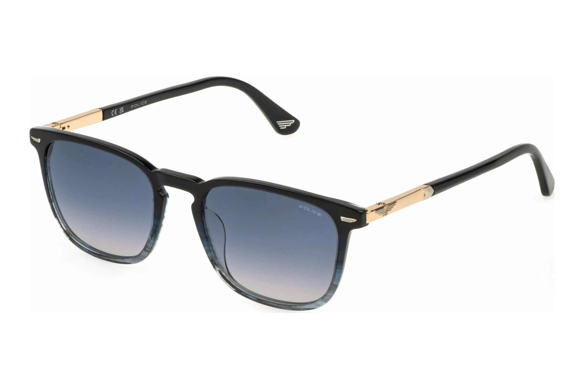 Police SPLQ86 0GBL SMOKE GRADIENTSTRIPPED BLUE/GREY Police SPLQ86 0GBL SMOKE GRADIENTSTRIPPED BLUE/GREY