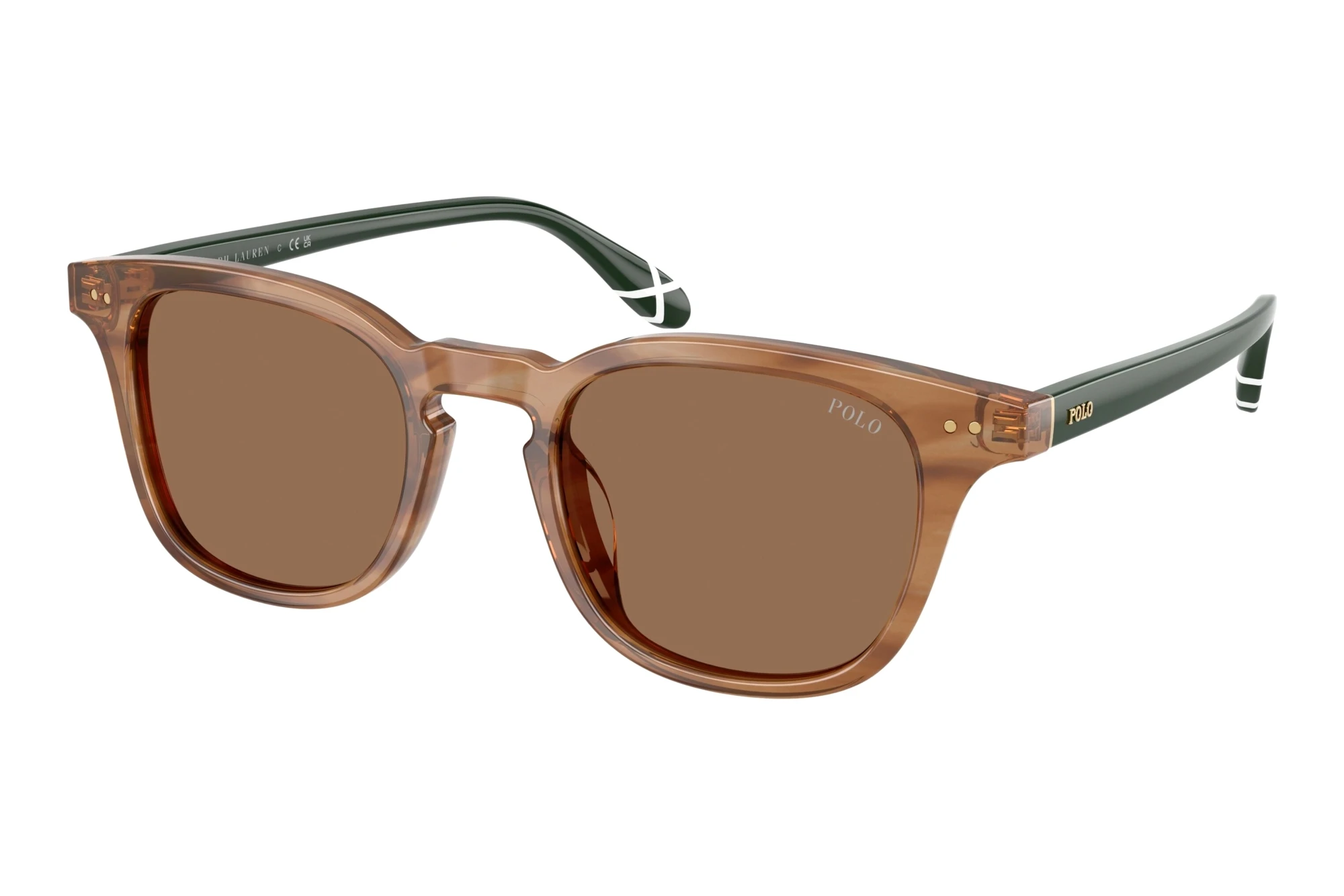Polo PH4251U 613873 Dark BrownShiny Striped Havana Polo PH4251U 613873 Dark BrownShiny Striped Havana
