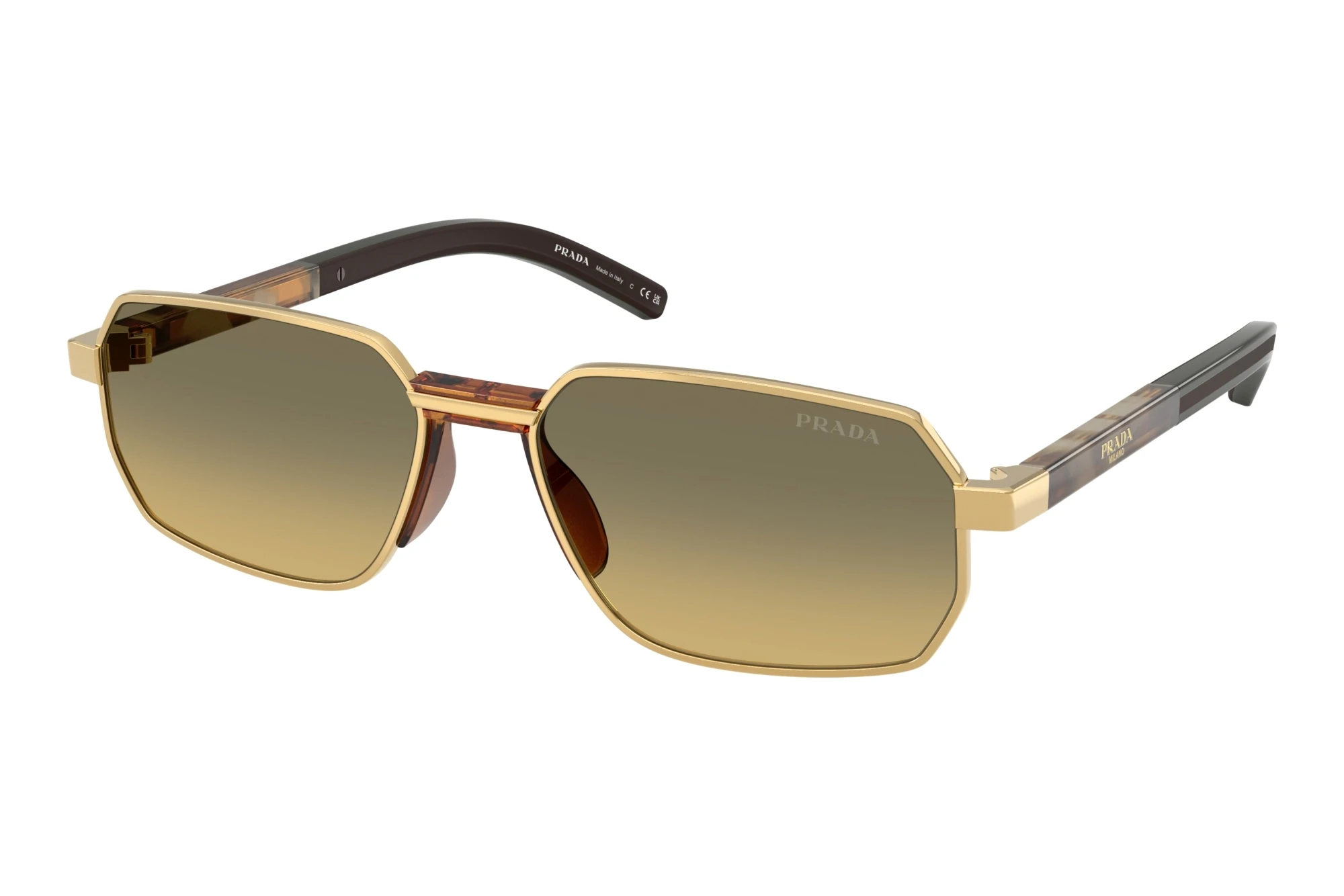 Prada PR D60S 5AK81B Light Brown Gradient Dark GreyGold Prada PR D60S 5AK81B Light Brown Gradient Dark GreyGold
