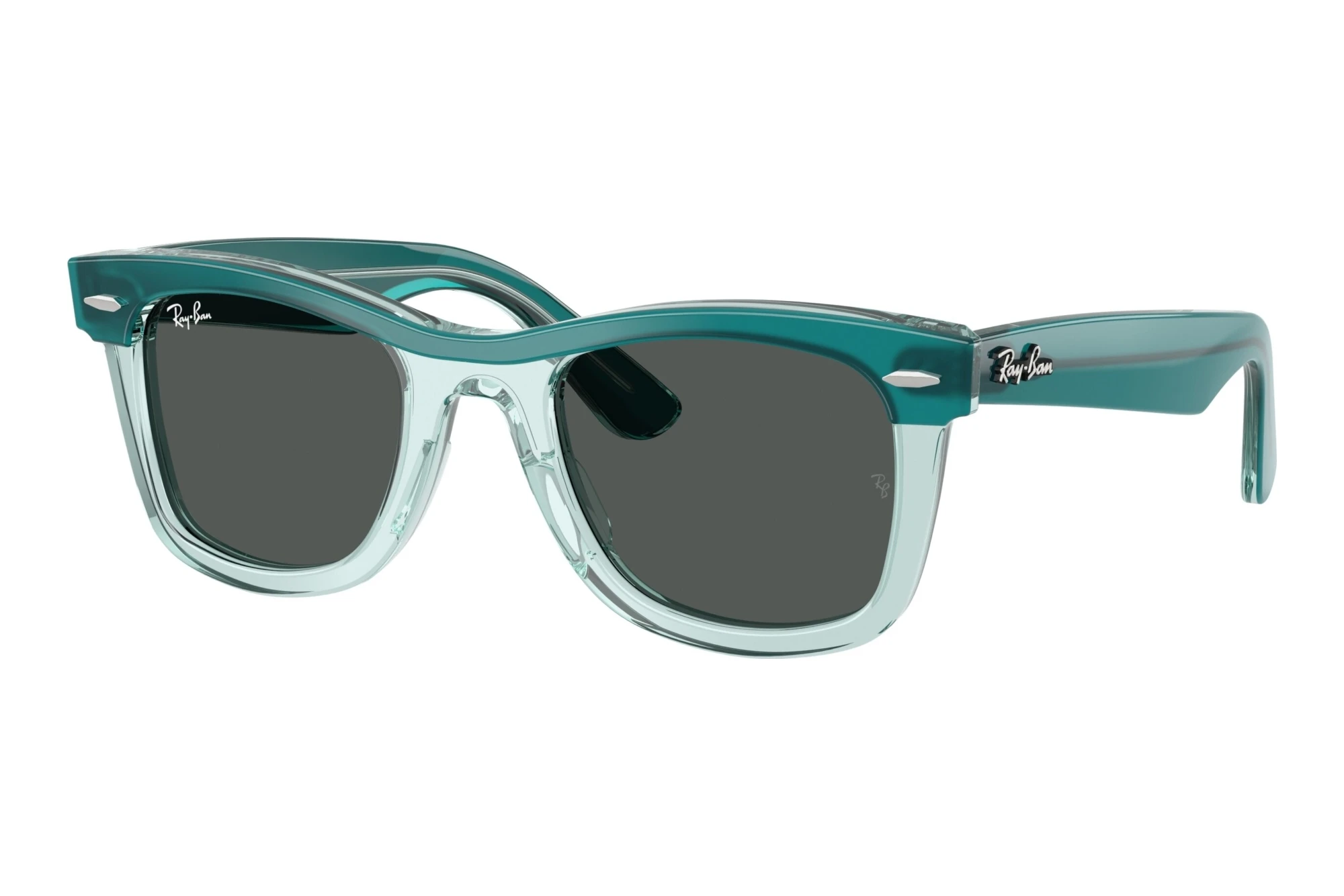 Ray-Ban Kids RJ9140S 721387 Dark GreyGreen Transparent Ray-Ban Kids RJ9140S 721387 Dark GreyGreen Transparent