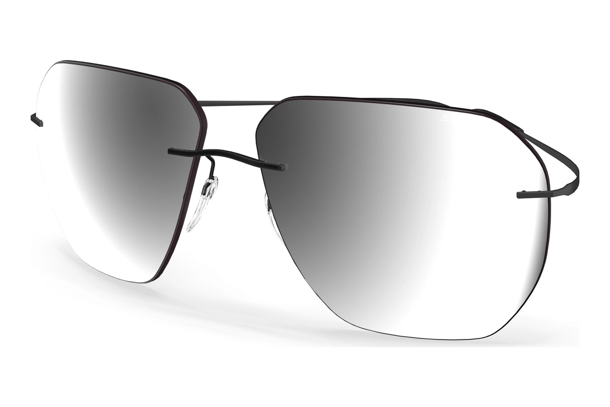 Silhouette 8743 9140 blackSLM Silver Mirror Gradient Silhouette 8743 9140 blackSLM Silver Mirror Gradient