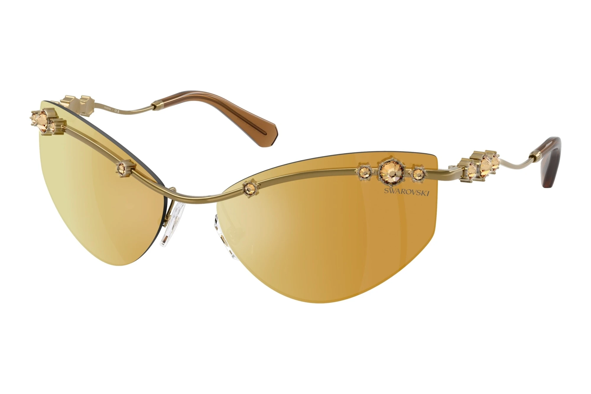 Swarovski SK7039 40427P Brown Mirror GoldGold Swarovski SK7039 40427P Brown Mirror GoldGold