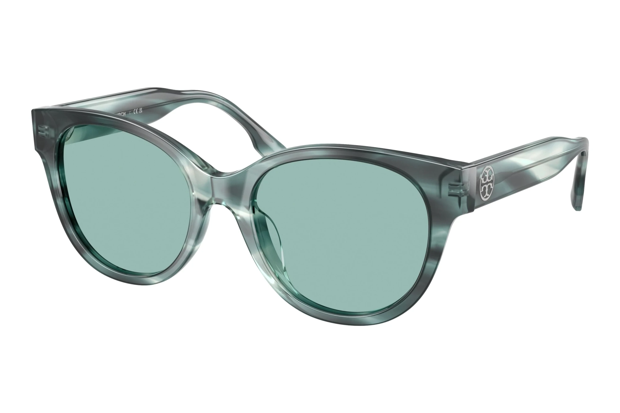 Tory Burch TY7236U 206882 Teal StriatedTeal Striated Tory Burch TY7236U 206882 Teal StriatedTeal Striated