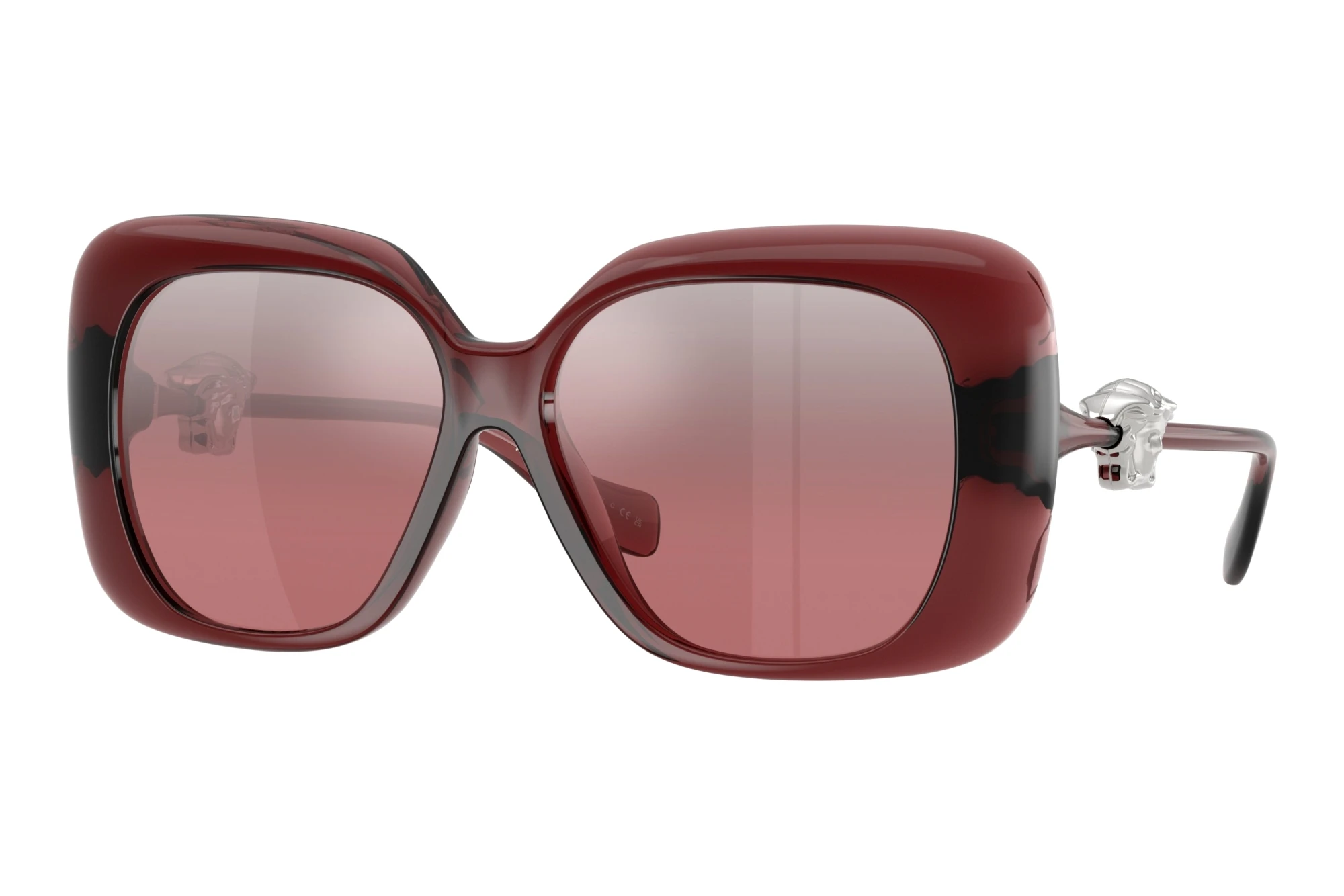 Versace VE4499U 55397E Pink Mirror Silver GradientTransparent Red Versace VE4499U 55397E Pink Mirror Silver GradientTransparent Red