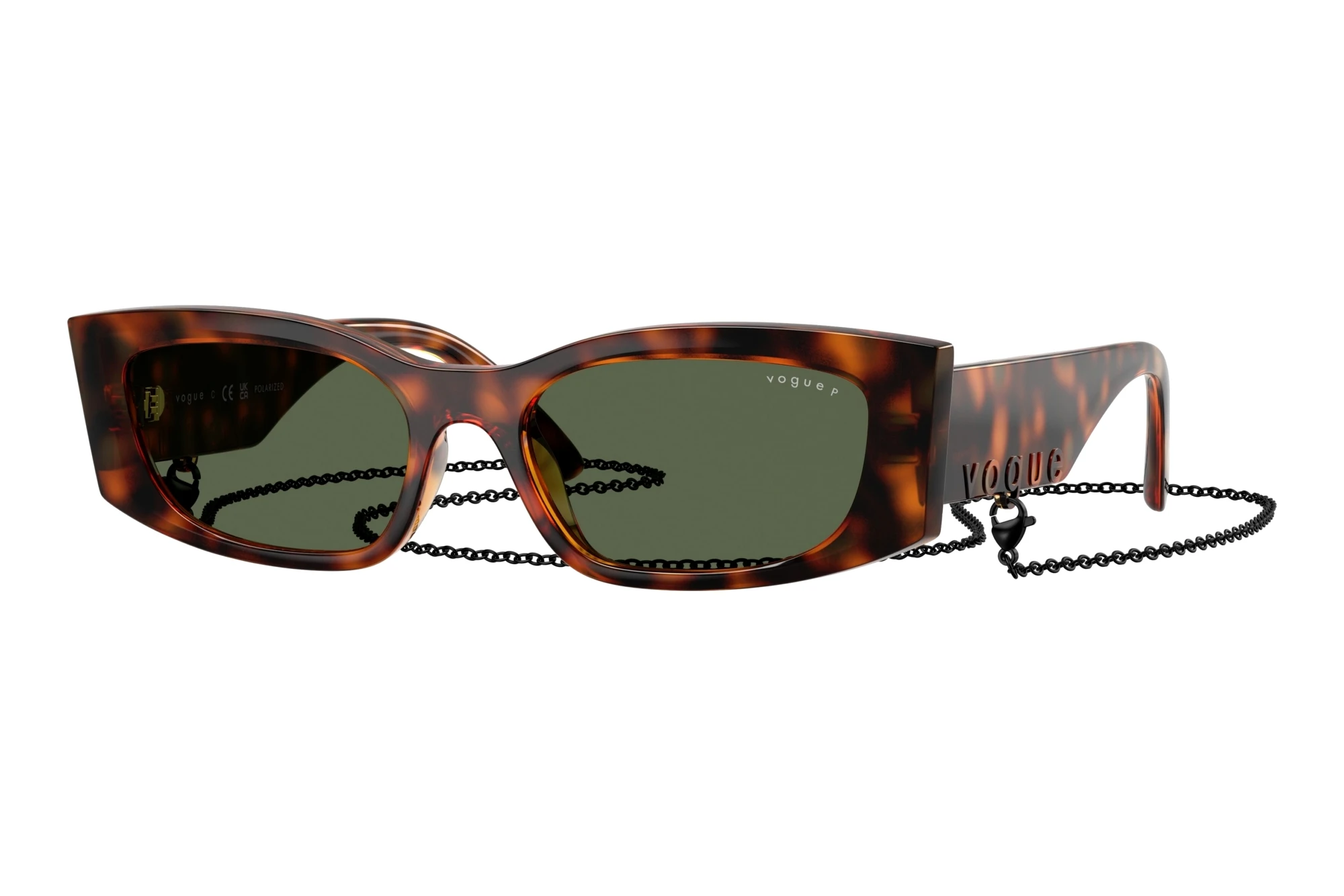 Vogue Eyewear VO5655SU W6569A Dark Green PolarDark Havana Vogue Eyewear VO5655SU W6569A Dark Green PolarDark Havana