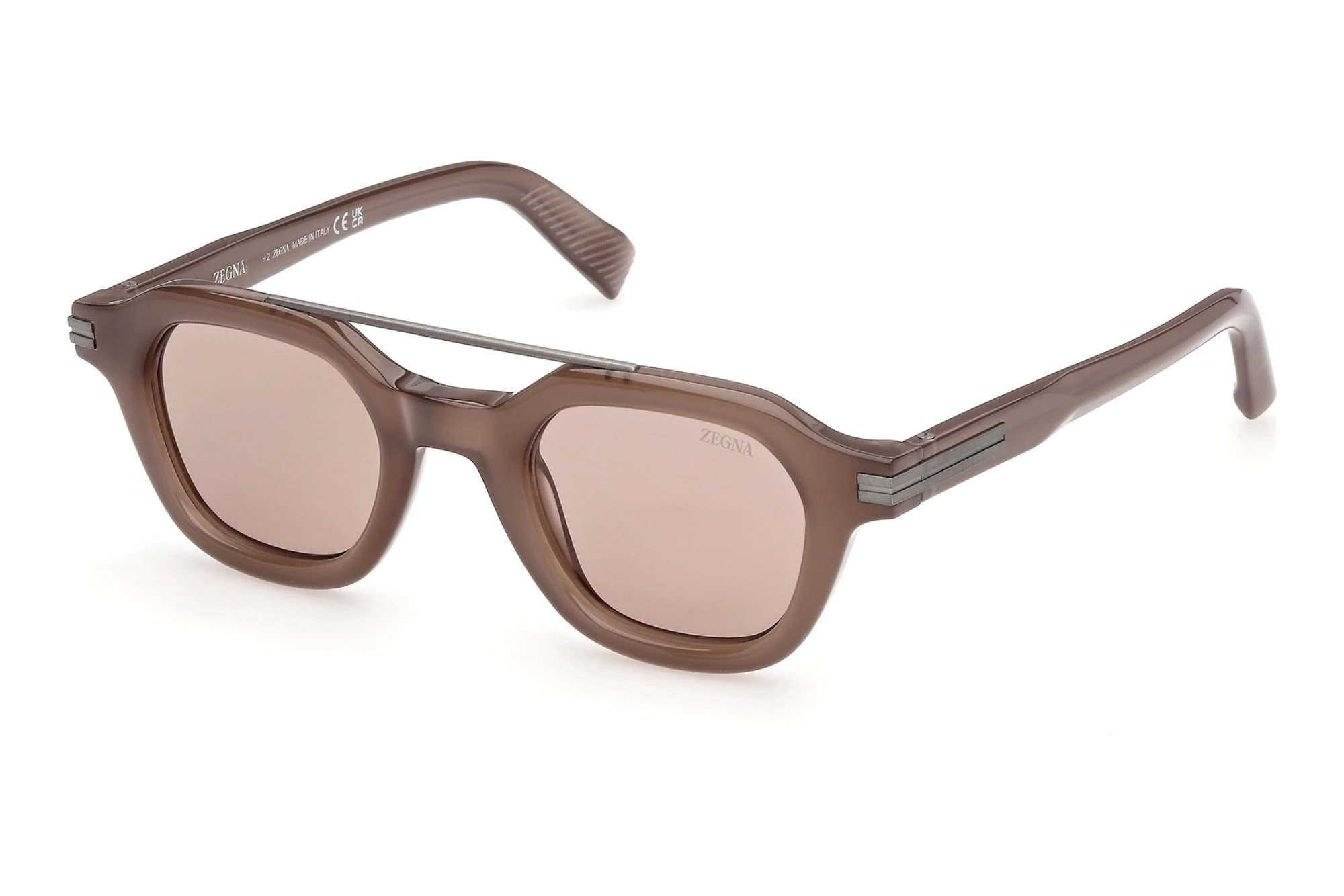 Zegna EZ0319 45E braunGlänzend Hellbraun Zegna EZ0319 45E braunGlänzend Hellbraun