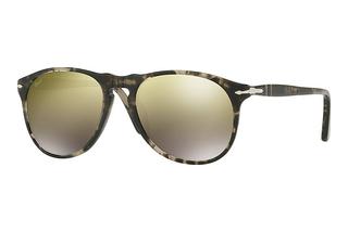 Persol PO9649S 1063O3 LIGHT BROWN MIRROR GOLDSPOTTED GREY BLACK