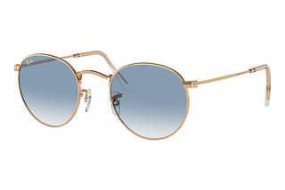Ray-Ban RB3447 92023F Clear & BlueRose Gold