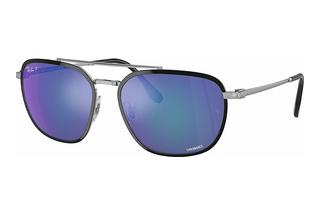 Ray-Ban RB3708 91444L GreyBlack On Silver