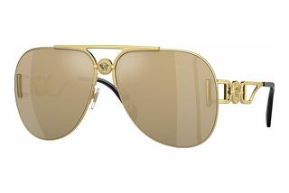 Versace VE2255 100203 Clear Mirror Real Yellow GoldGold