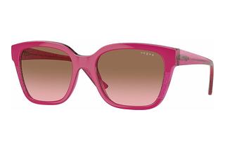 Vogue Eyewear VO5558S 313514 Pink Gradient BrownCherry/Transparent Fuchsia Glitter