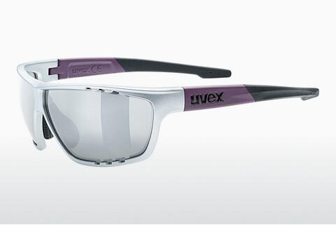Gafas de visión UVEX SPORTS sportstyle 706 silver plum mat