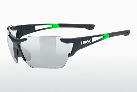 धूप का चश्मा UVEX SPORTS sportstyle 803 race V black green mat