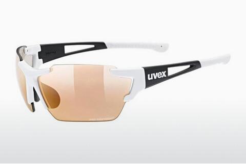 Sonnenbrille UVEX SPORTS sportstyle 803 race cv vm white black mat