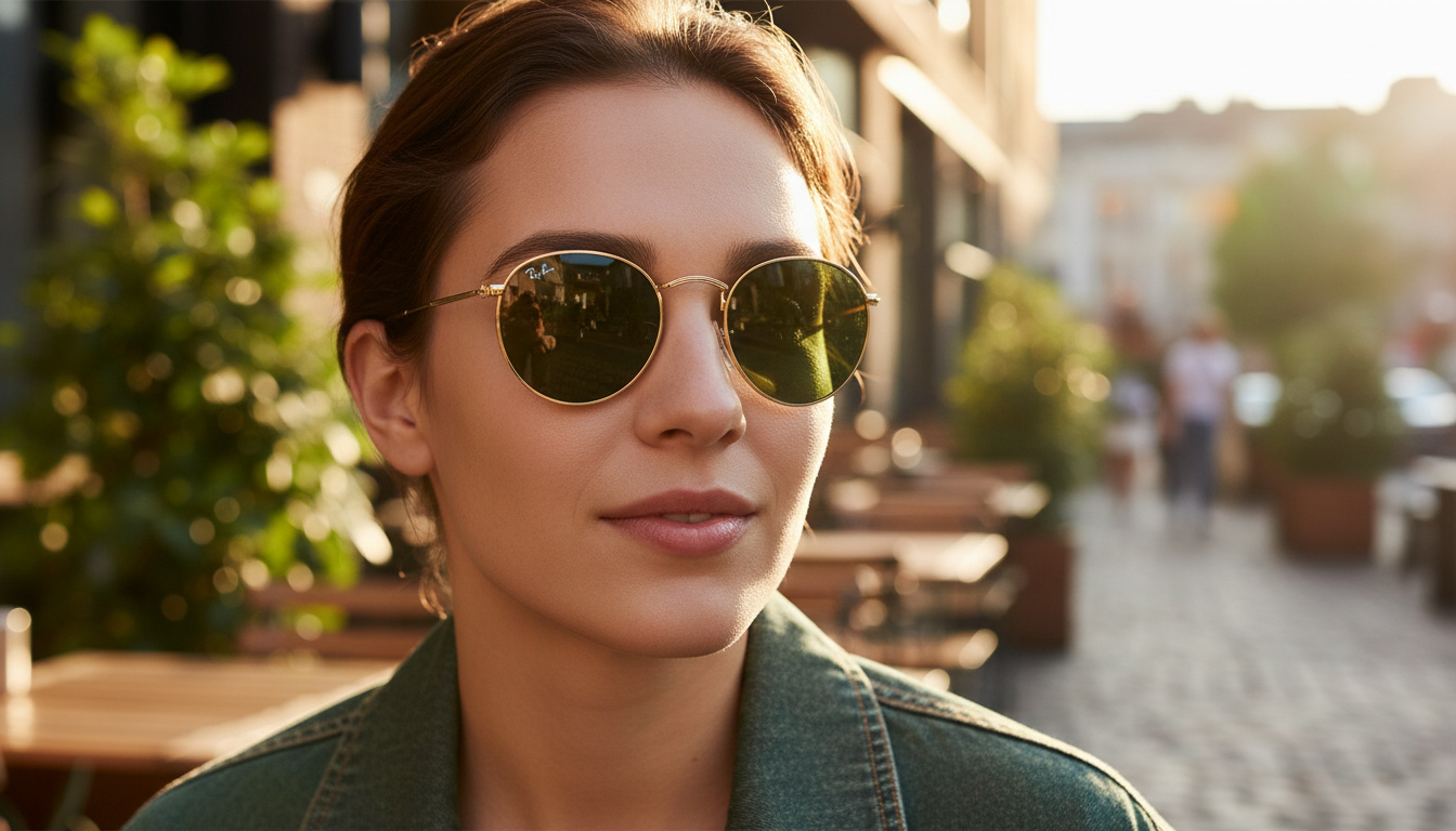 Elölnézet Ray-Ban ROUND METAL (RB3447 - 001)