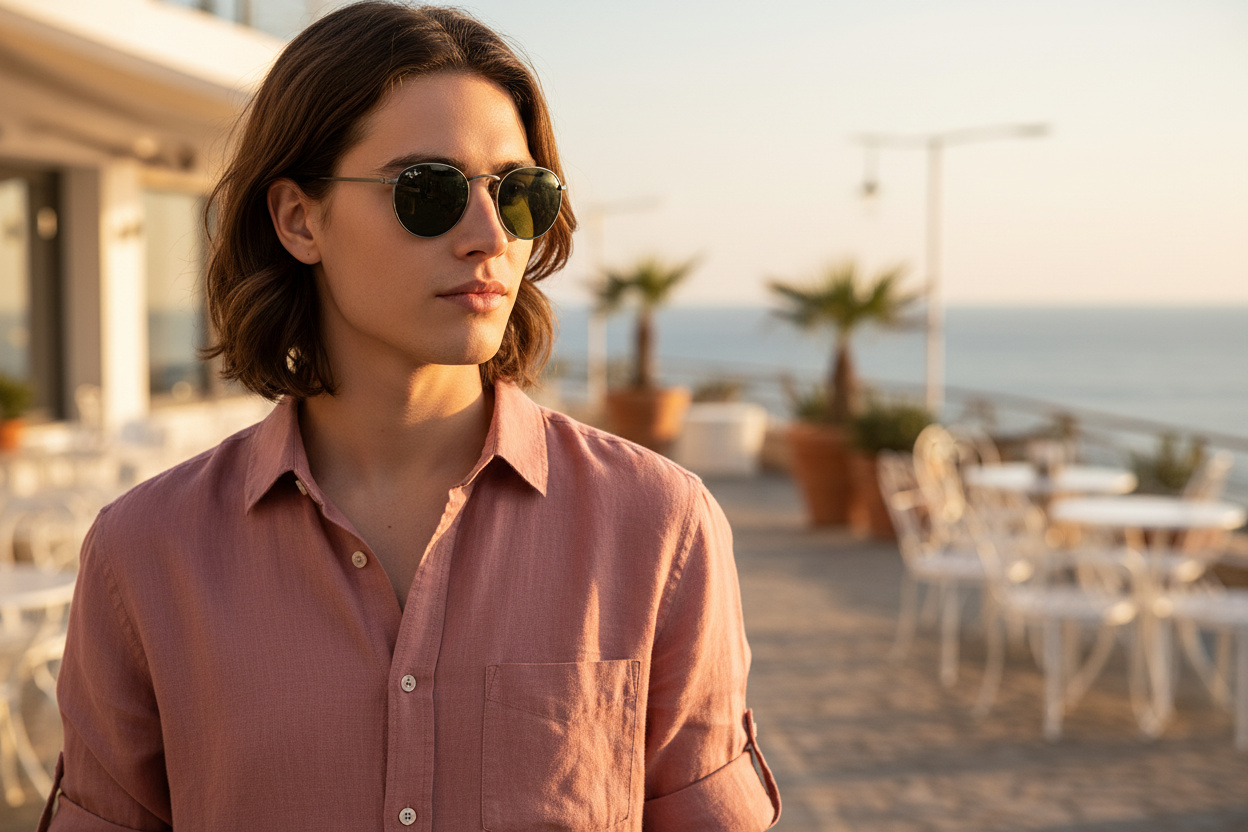 Vista frontal Ray-Ban ROUND METAL (RB3447 - 029)