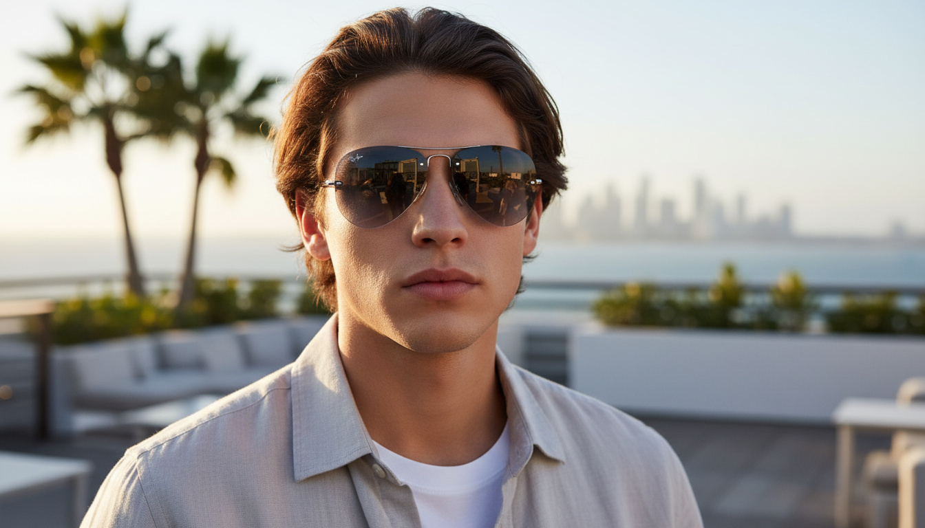 Framifrån Ray-Ban RB3449 (RB3449 - 003/8G)