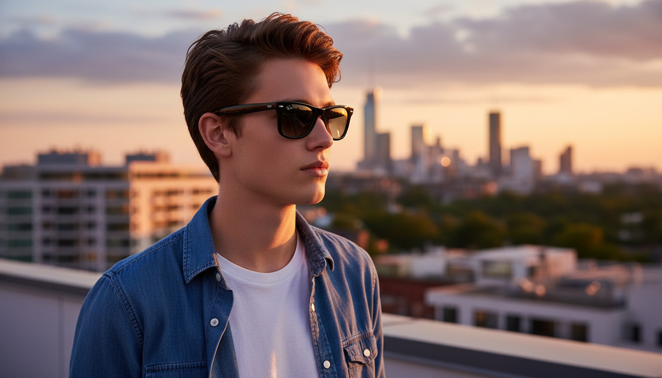 Vista frontal Ray-Ban WAYFARER (RB2140 - 901/32)