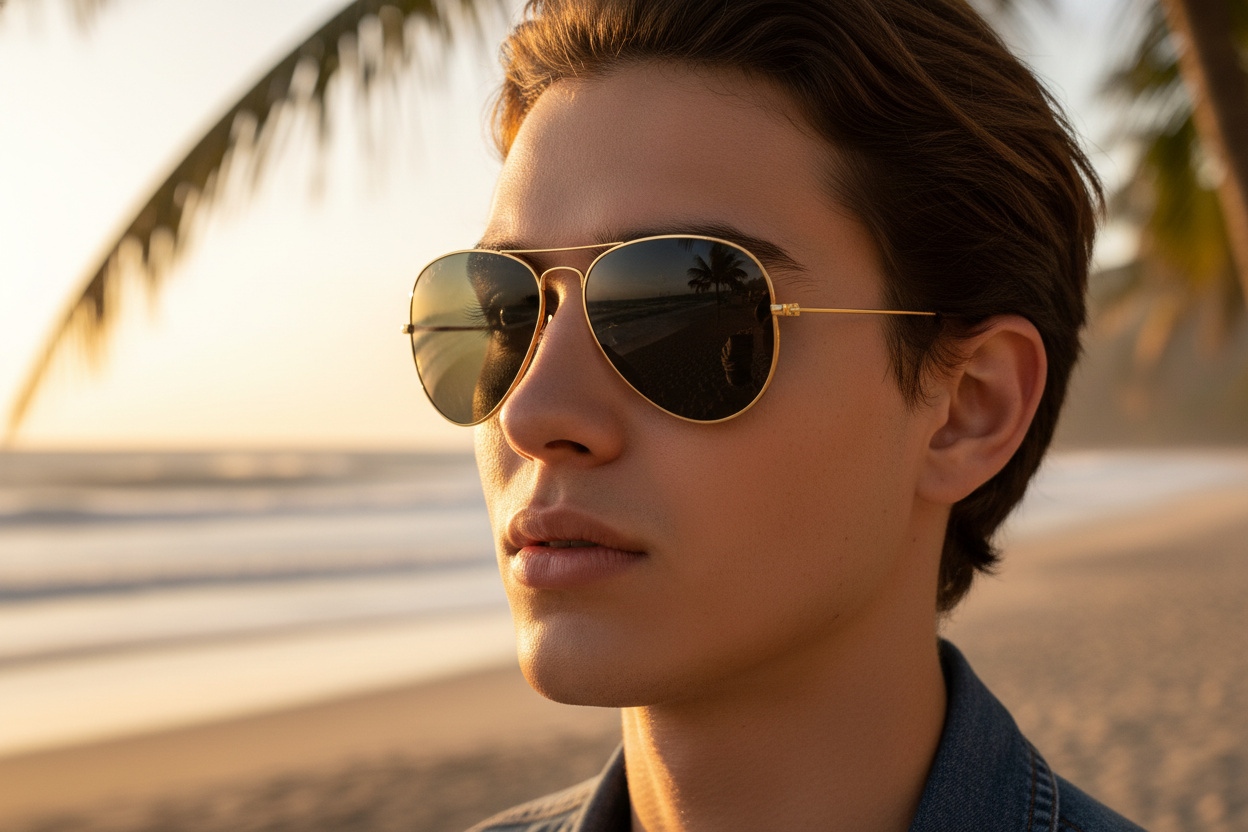 Vista frontal Ray-Ban AVIATOR LARGE METAL (RB3025 - 919648)