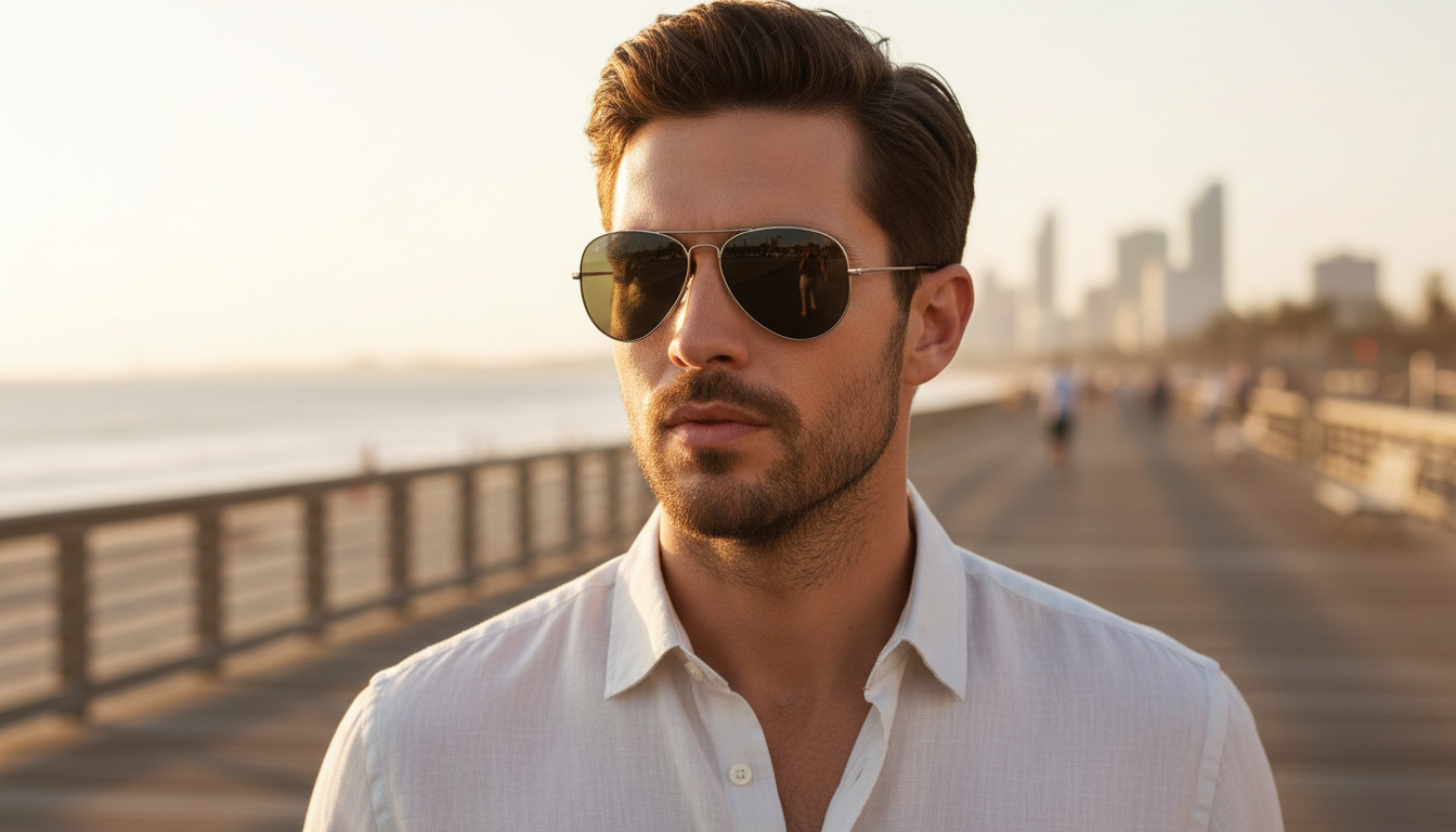Vista frontal Ray-Ban AVIATOR METAL II (RB3689 - 004/48)
