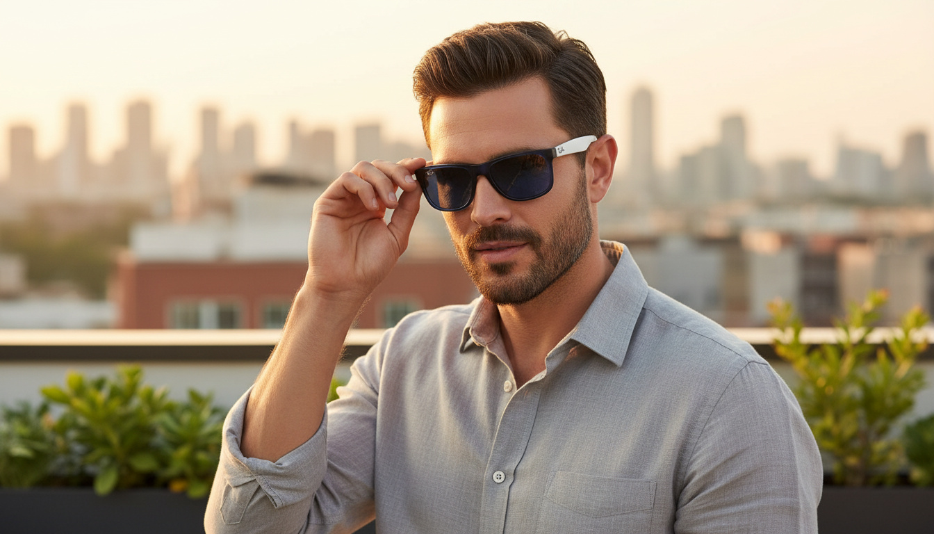 Изглед отпред Ray-Ban JUSTIN (RB4165 - 651180)