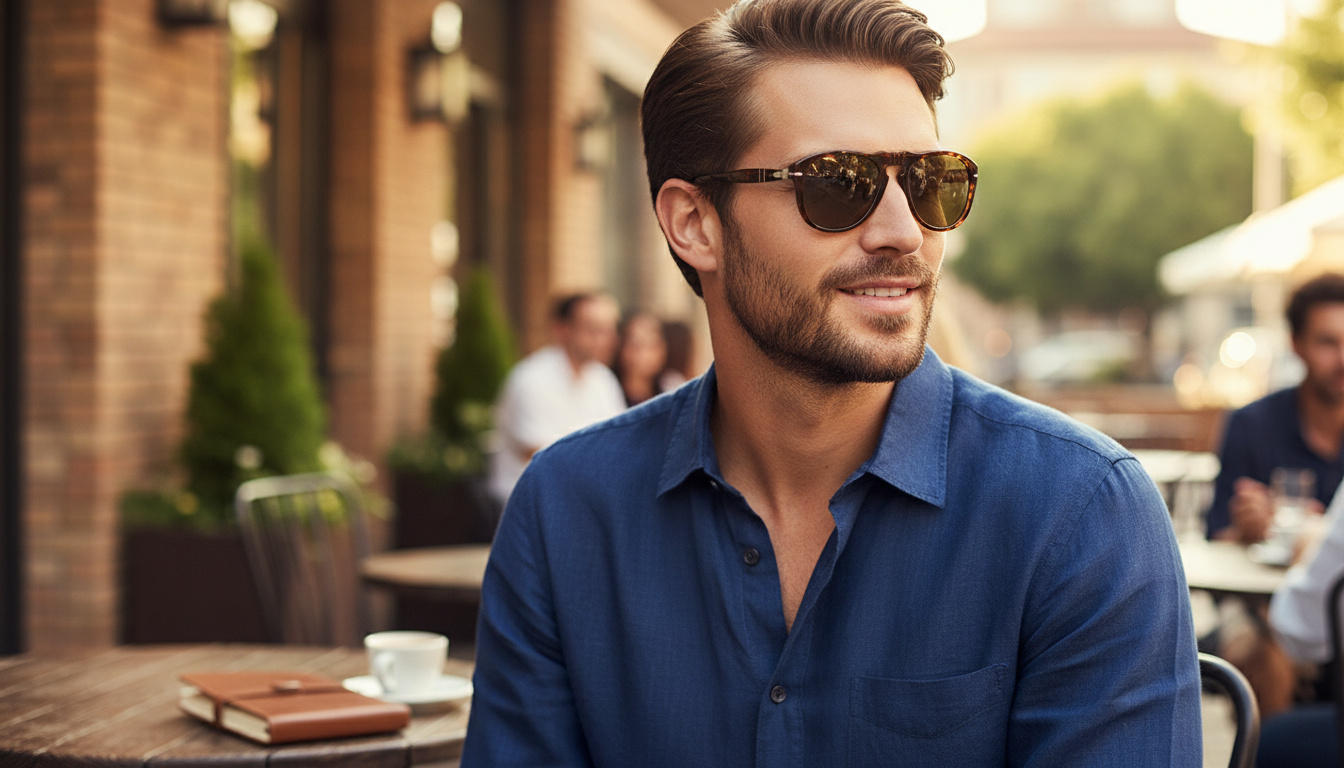 Framifrån Persol PO0649 (24/BL)