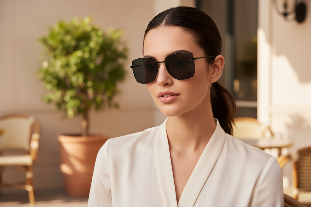 Vista frontal Saint Laurent SL 312 M (001)