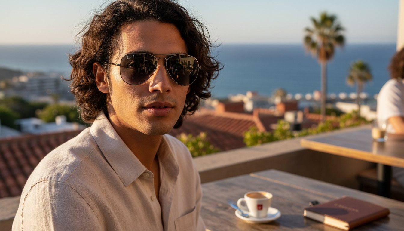 Elölnézet Ray-Ban AVIATOR LARGE METAL (RB3025 - 004/78)