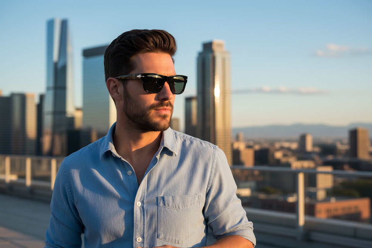 Framifrån Persol PO3269S (95/58)