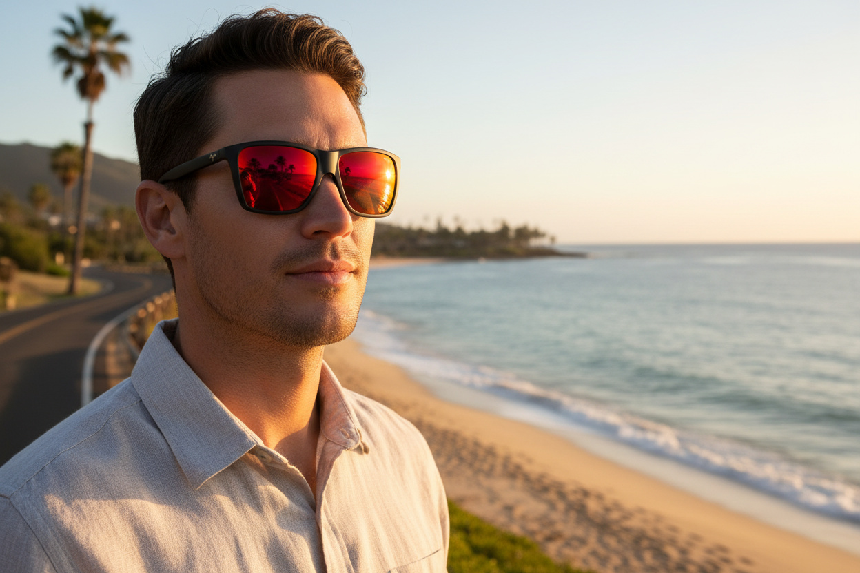 Vista frontal Maui Jim Cruzem (RM864-02A)