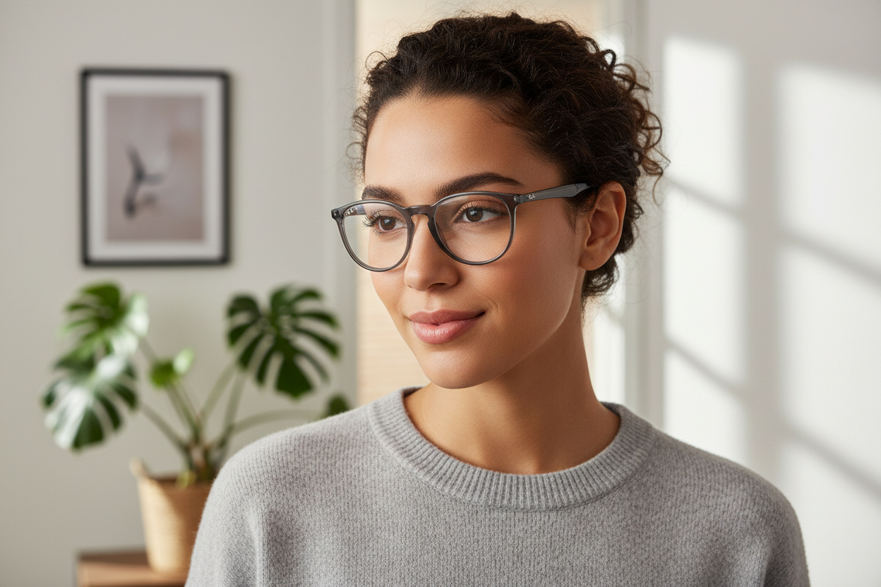 Vista frontal Ray-Ban ERIKA (RX7046 - 8140)