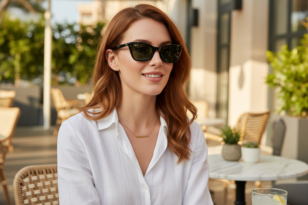 Vista frontal Ray-Ban LADY BURBANK (RB2299 - 901/31)