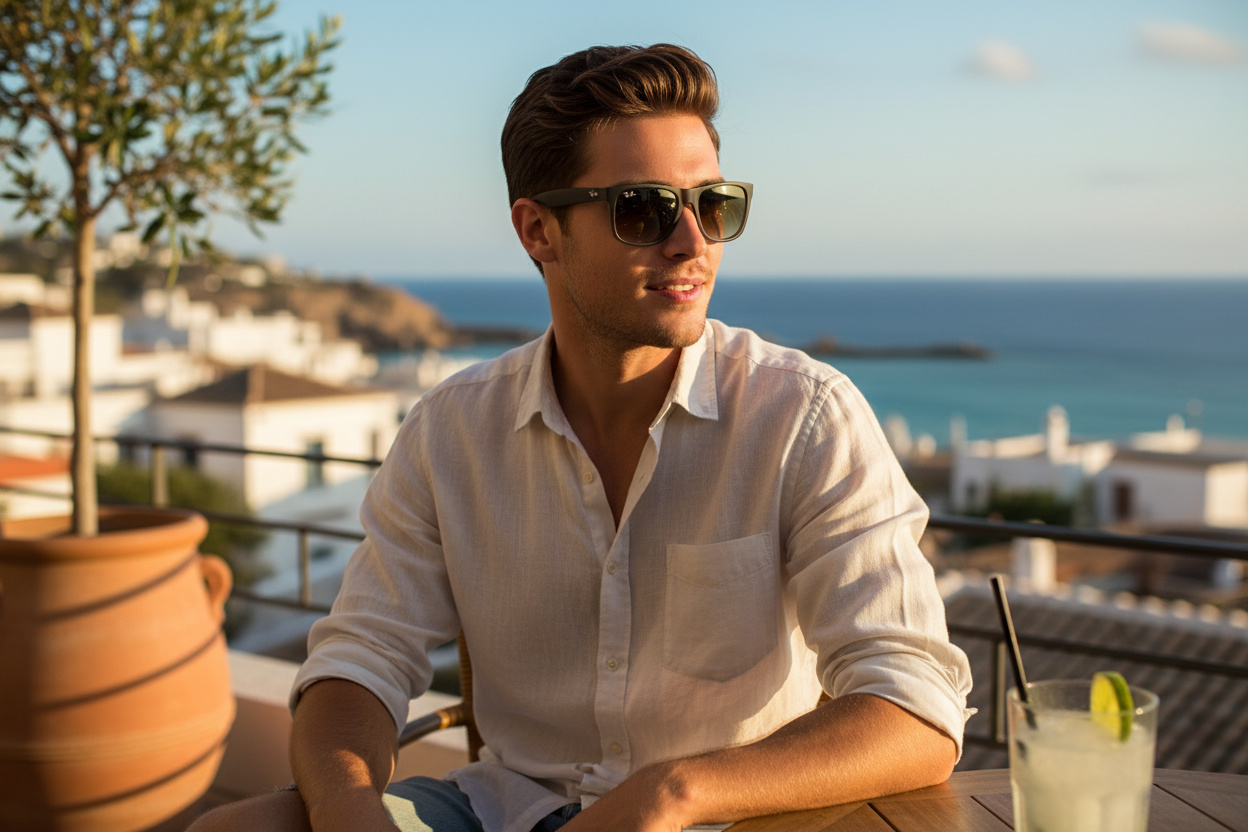 [glasses-front-view] Ray-Ban JUSTIN (RB4165 - 854/7Z)