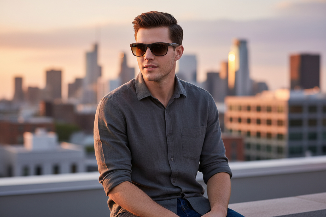 Vista frontal Ray-Ban ANDY (RB4202 - 607313)