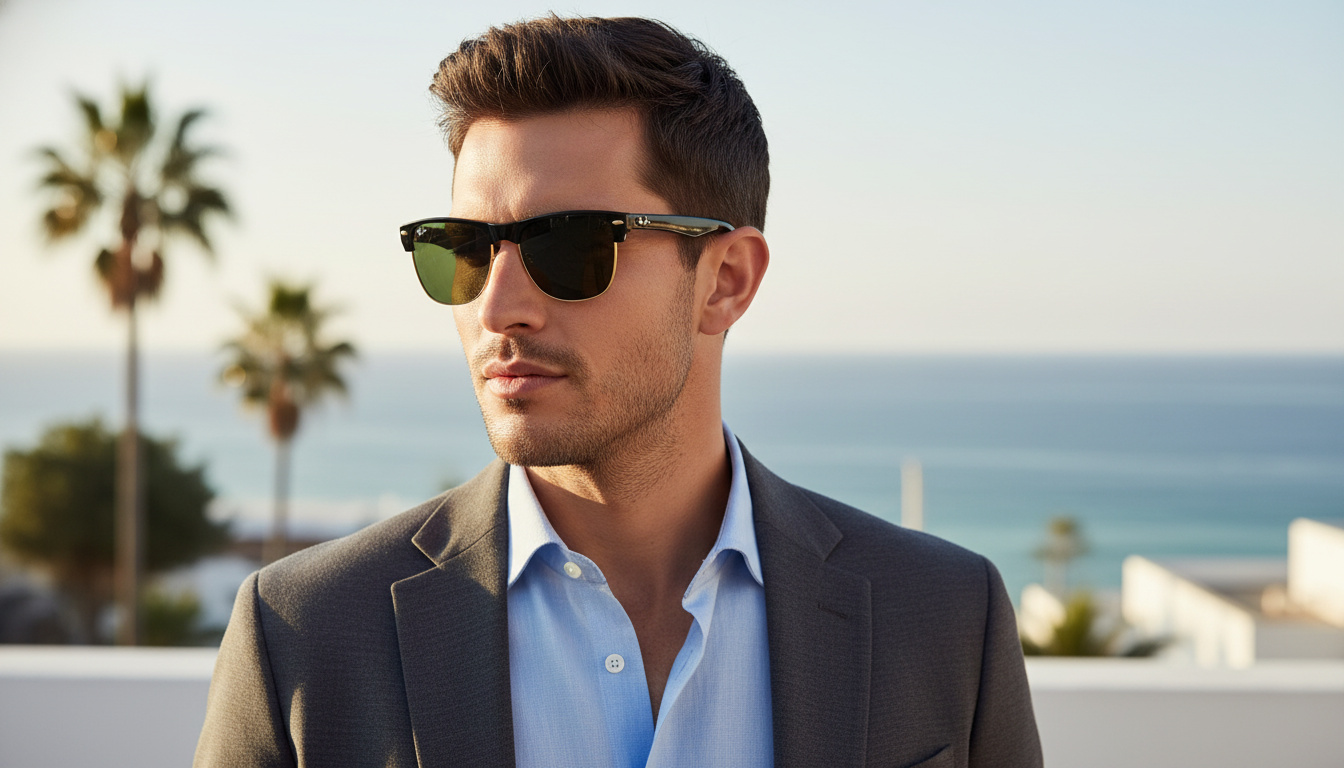 Vista frontal Ray-Ban CLUBMASTER OVERSIZED (RB4175 - 877)