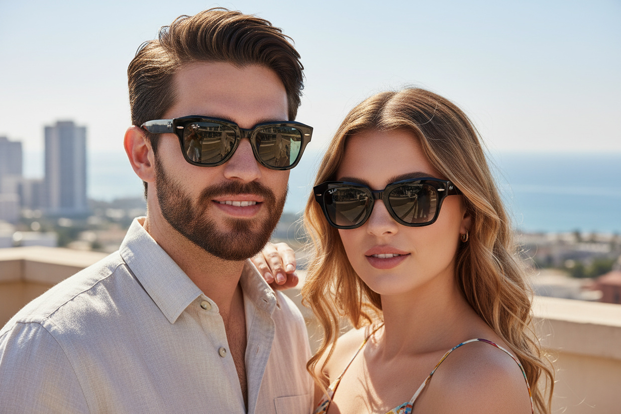 Vista frontal Ray-Ban STATE STREET (RB2186 - 901/71)