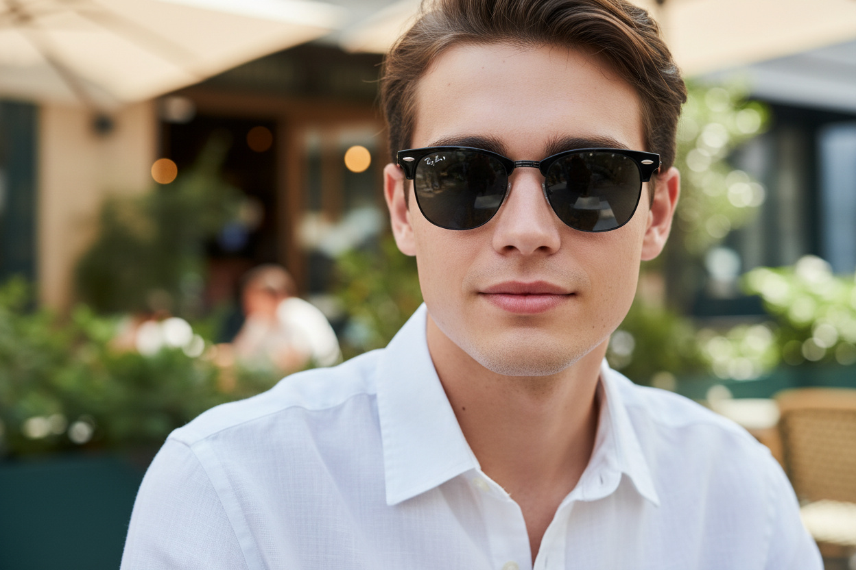 Vista frontal Ray-Ban CLUBMASTER (RB3016 - 1367B1)