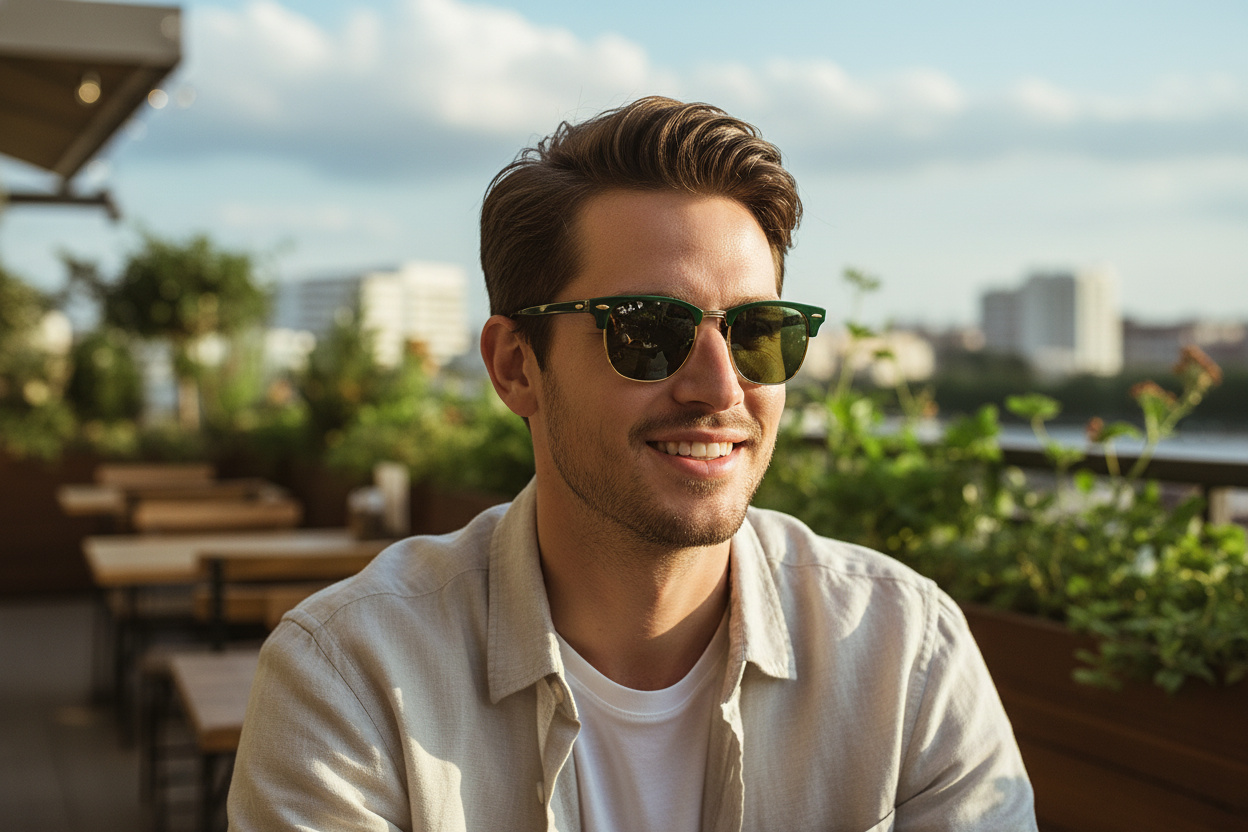 Vedere din față Ray-Ban CLUBMASTER (RB3016 - 1368G4)