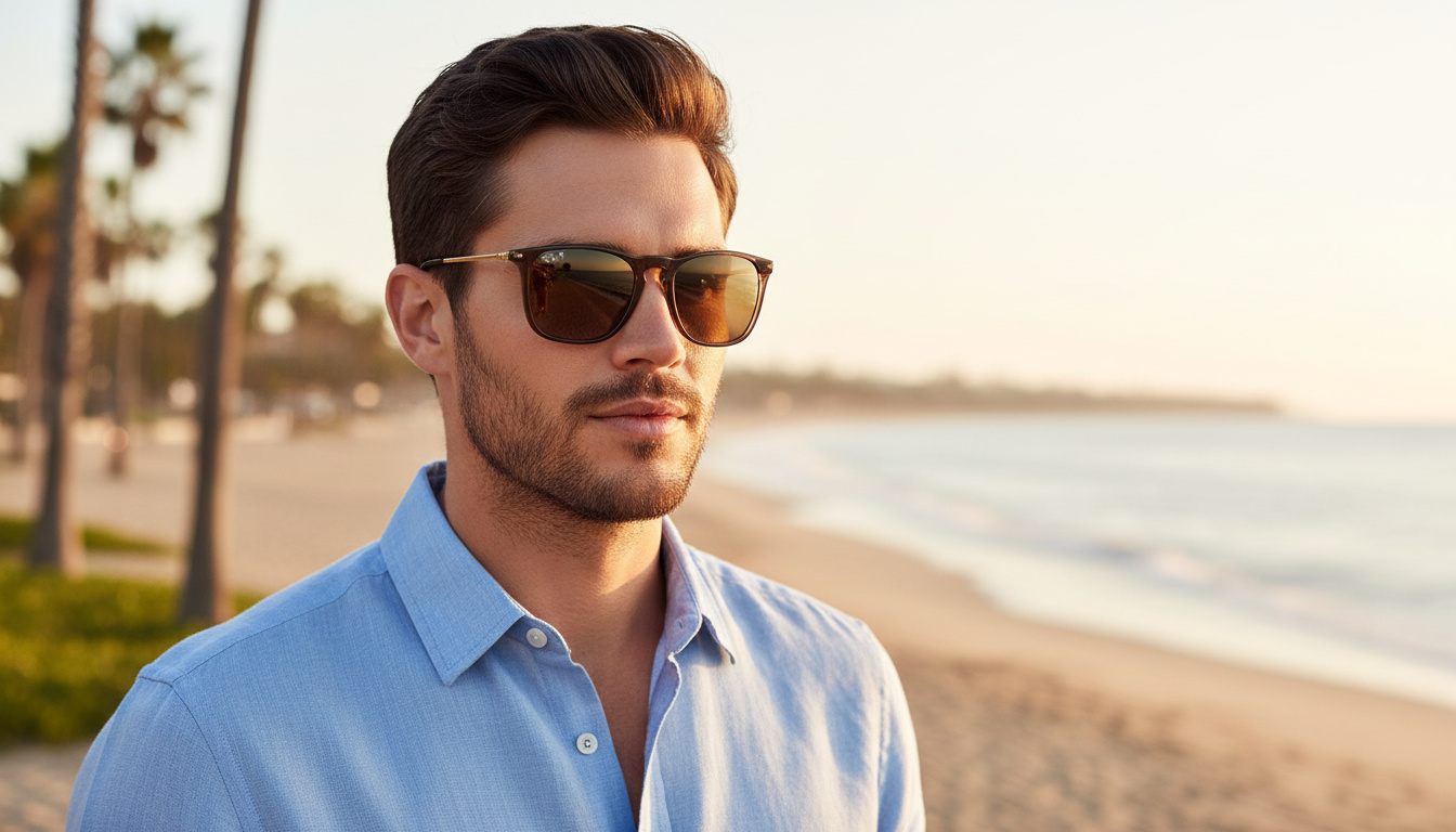 Vista frontal Ray-Ban CHRIS (RB4187 - 6593T5)