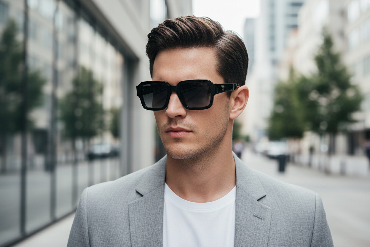 [glasses-front-view] Prada PR 02ZS (1AB06T)