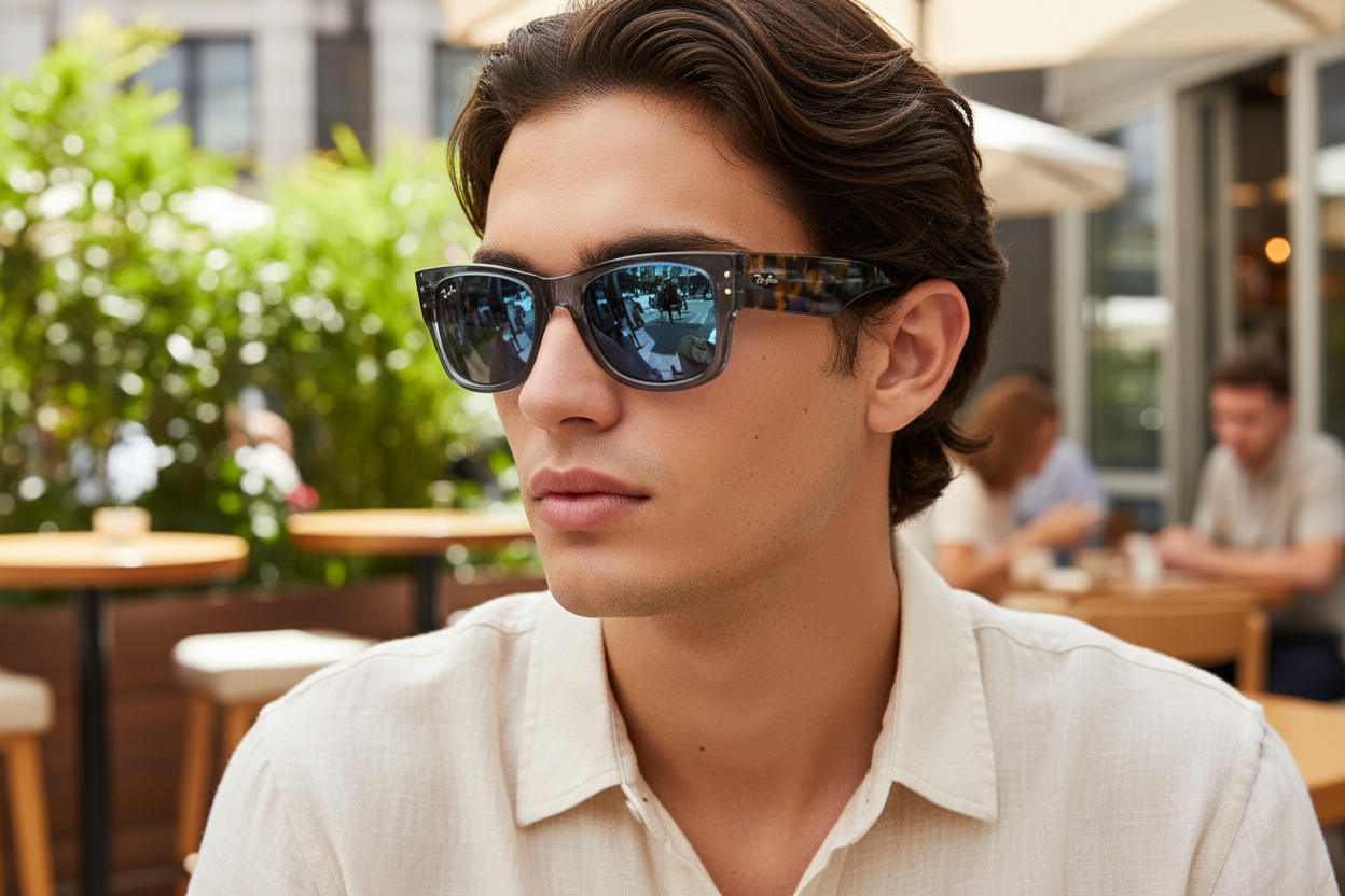 Vista frontal Ray-Ban MEGA WAYFARER (RB0840S - 6638O4)